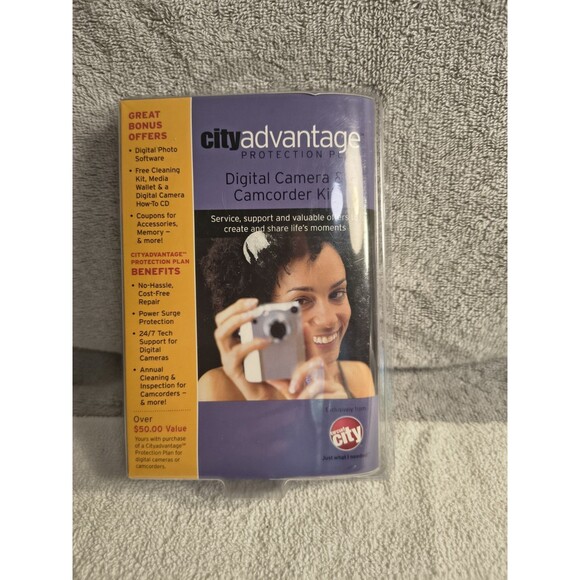 Vintage Circuit City CityAdvantage Camera Camcorder Kit Sealed NOS Collectible